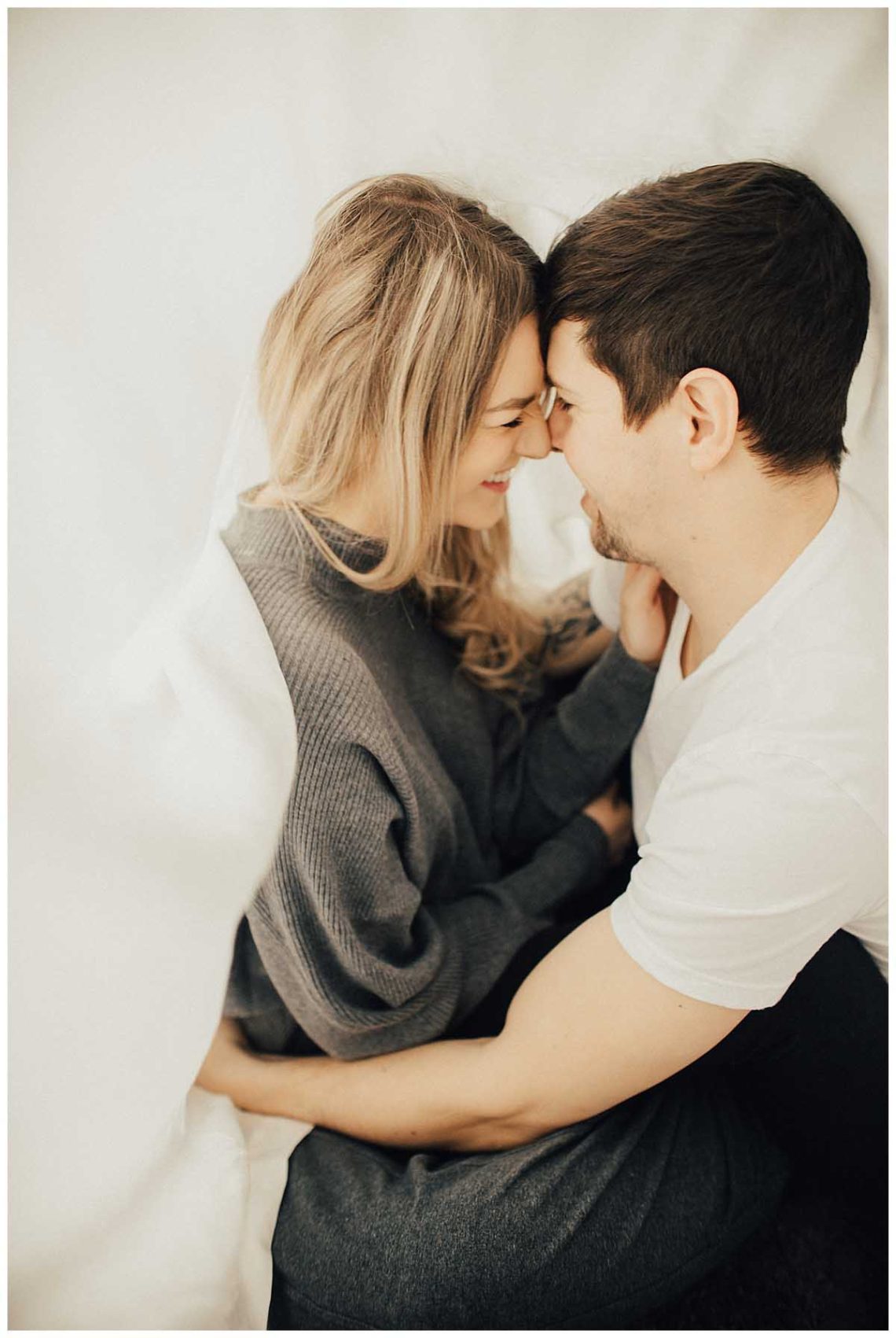 Cozy In-Home Engagement Shoot in Canada - I DO Y'ALL