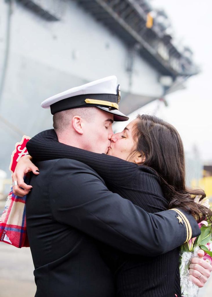 Christmas Eve Military Homecoming in Norfolk - I DO Y'ALL