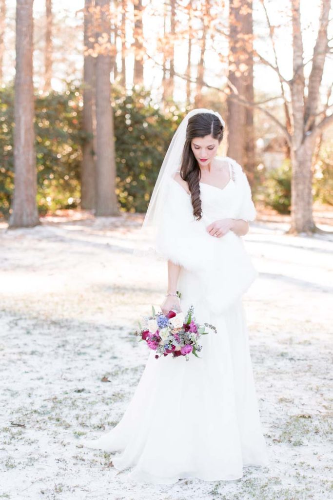 Snowy Winter Garden Wedding in Alabama - I DO Y'ALL