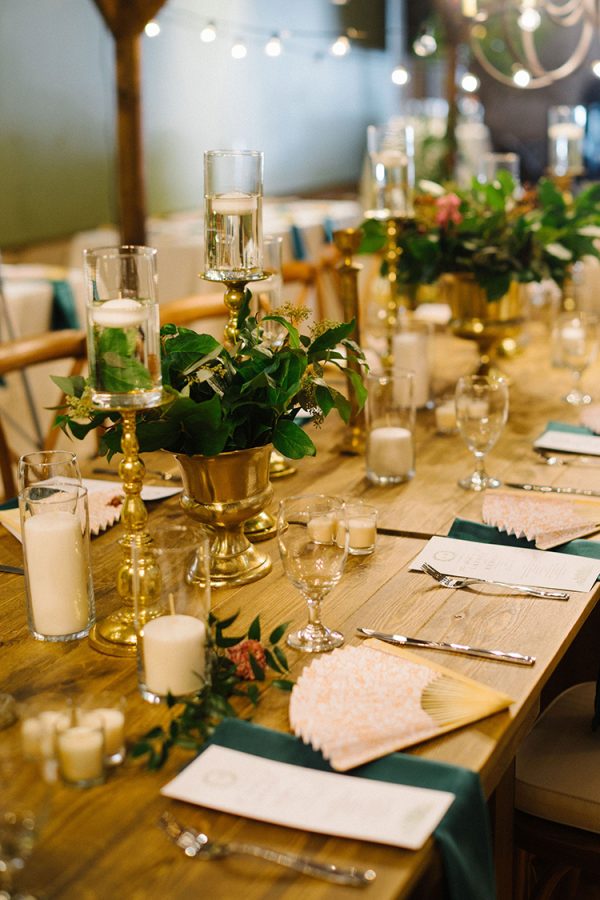 Emerald Gold Wedding with Industrial Details - I DO Y'ALL